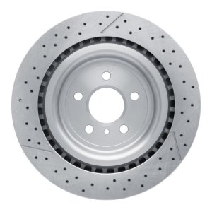Mercedes-Benz ML63 AMG Brake Rotor (1) - Rear - R1 Concepts - Drilled and Slotted - `12-`19